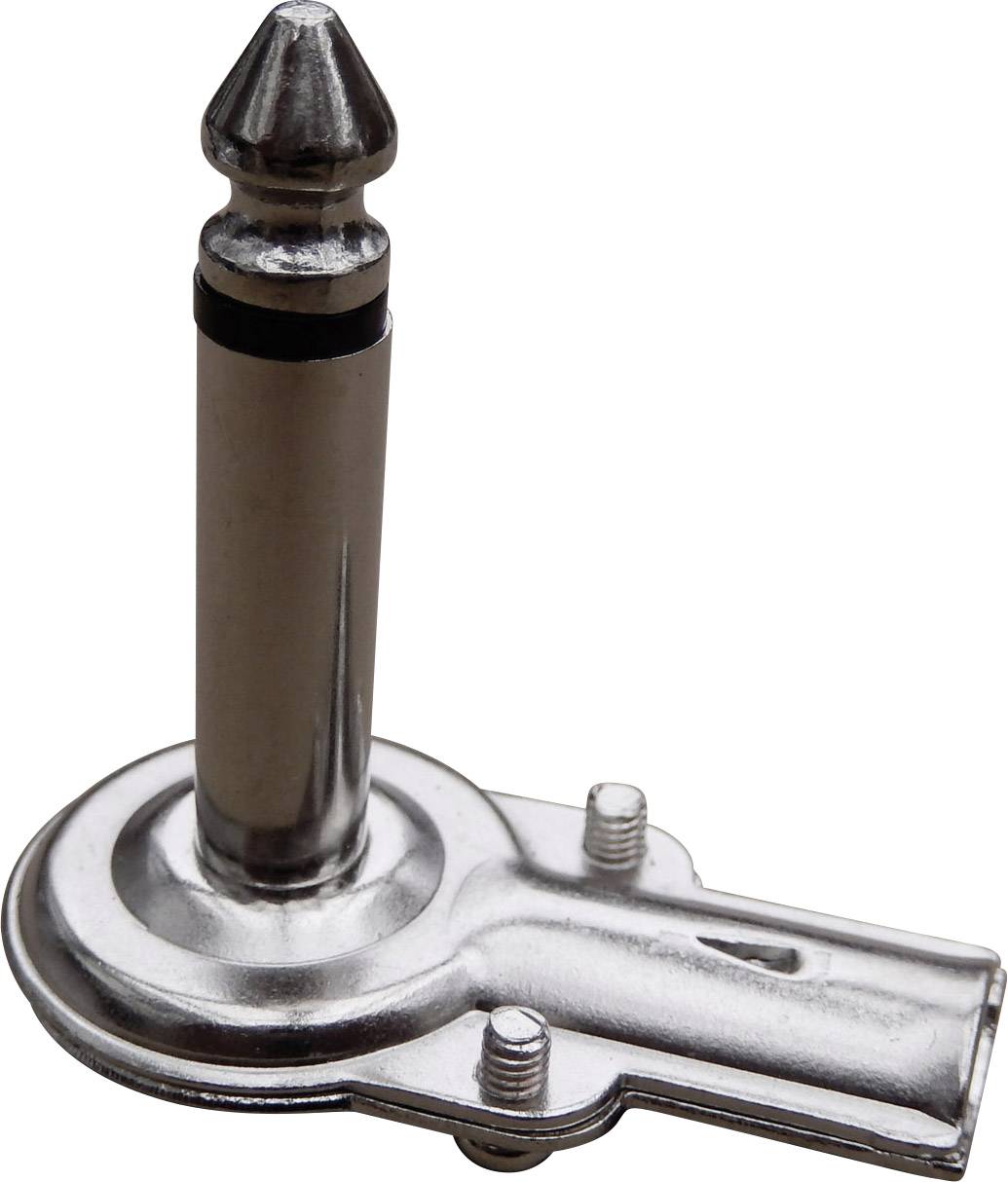 735949 Klinken-Steckverbinder 6.35mm Stecker, gewinkelt Polzahl: 2 Mono Silber