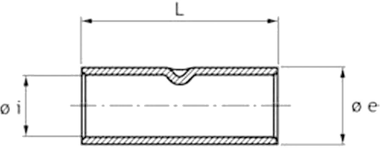 Cimco 180910 Stoßverbinder 10mm² Unisoliert Metall