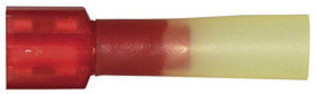 Vogt Verbindungstechnik 3963sh Flachsteckhülse Steckbreite: 6.3mm Steckdicke: 0.8mm Vollisoliert Rot