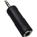 BKL Electronic 1102008 1102008 Klinke Audio Adapter [1x Klinkenstecker 3.5mm - 1x Klinkenbuchse 6.35 mm] Schwarz