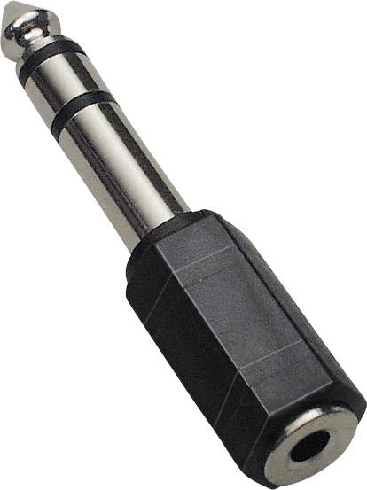 BKL Electronic 1102011 1102011 Klinke Audio Adapter [1x Klinkenstecker 6.35 mm - 1x Klinkenbuchse 3