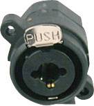 Cliff FC2440 XLR-Steckverbinder Buchse, Einbau vertikal Polzahl: 3 Schwarz