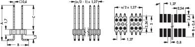 Technische Zeichnung eines elektrischen Systems mit mehreren Komponenten, dargestellt durch Linien, Schaltkreise und Verbindungsdetails.