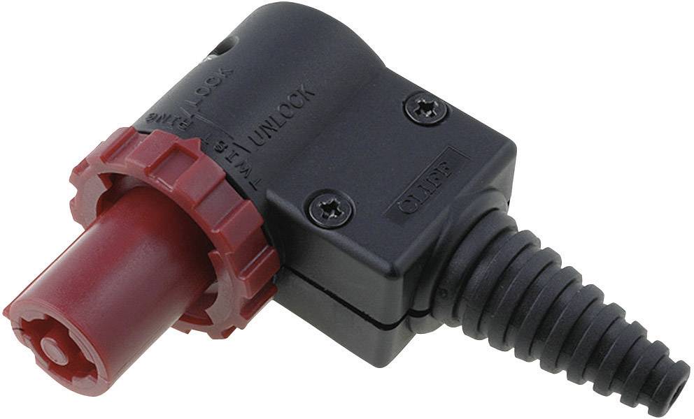 Cliff FCR20673 Netz-Steckverbinder FC Stecker, gewinkelt Gesamtpolzahl: 3 + PE 20 A Rot 1 St.