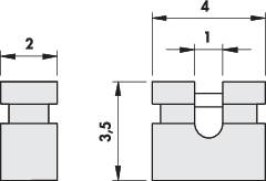 Fischer Elektronik CAB 10G S CAB 10G S Kurzschlussbrücke Rastermaß: 2mm Polzahl je Reihe:2 Inhalt