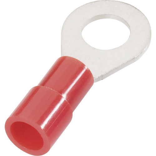 Cimco 180072 Ringkabelschuh Querschnitt (max.)=10mm² Loch-Ø=6.5mm Teilisoliert Rot