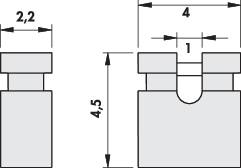 Fischer Elektronik CAB 11G S CAB 11G S Kurzschlussbrücke Rastermaß: 2mm Polzahl je Reihe:2 Inhalt