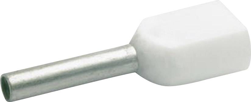 Klauke 8698 Zwillings-Aderendhülse 0.5mm² Teilisoliert Weiß 1000St.