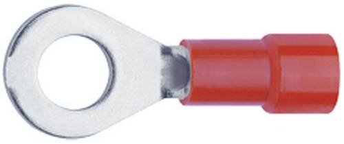 Klauke 6204 Ringkabelschuh Querschnitt (max.)=1 mm² Loch-Ø=4.3 mm Teilisoliert Rot