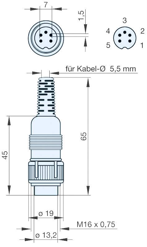 Hirschmann 930 304-517-1 DIN-Rundsteckverbinder Stecker, gerade Polzahl: 3 Grau 1 St.