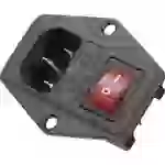 K & B 59JR101-1FR-LR Kaltgeräte-Steckverbinder 42R Stecker, Einbau vertikal Gesamtpolzahl: 2 + PE 6 A, 10A Schwarz 1St. K & B 59JR101-1FR-LR Kaltgeräte-Steckverbinder 42R Stecker, Einbau vertikal Gesamtpolzahl: 2 + PE 6 A, 10A Schwarz 1St.