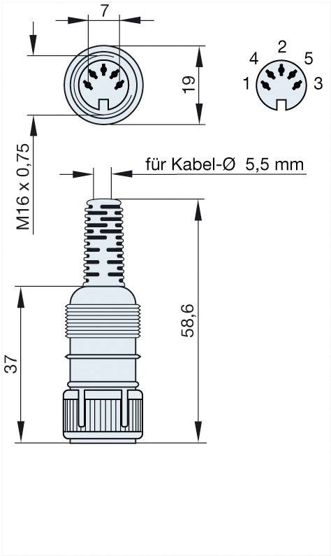 Hirschmann 930 961-517-1 DIN-Rundsteckverbinder Buchse, gerade Polzahl: 5 Grau 1 St.