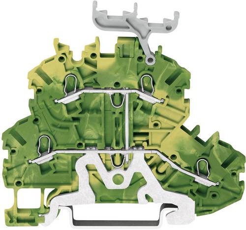 WAGO 2000-2237 Doppelstock-Schutzleiterklemme 3.50 mm Zugfeder Belegung: PE Grün, Gelb