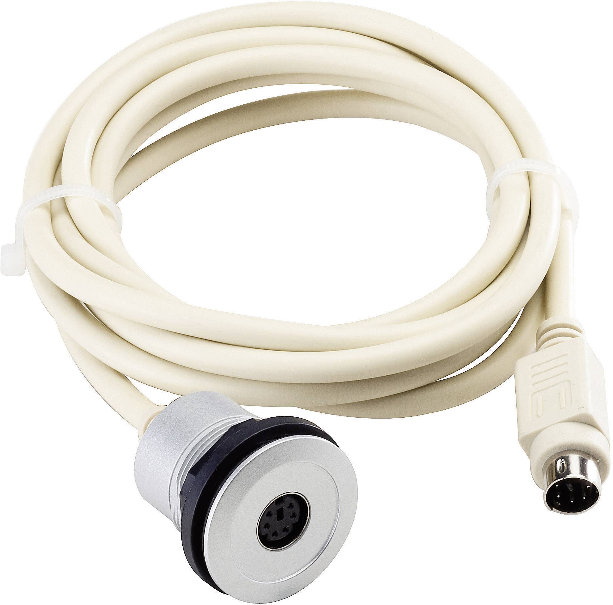 Schlegel PS/2 Tastatur/Maus Verlängerungskabel [1x PS/2-Buchse - 1x PS/2-Stecker] 2.00m 2.00m Grau