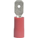 Vogt Verbindungstechnik 392808 Flachstecker Steckbreite: 4.8mm Steckdicke: 0.8mm 180° Teilisoliert Rot