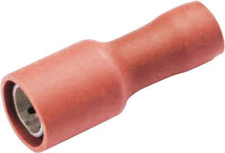Vogt Verbindungstechnik 3915S Rundsteckhülse 0.50mm² 1mm² Stift-Ø: 4mm Vollisoliert Rot