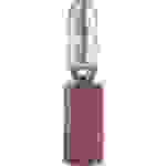 Vogt Verbindungstechnik 3920 Rundstecker 0.50mm² 1mm² Stift-Ø: 4mm Teilisoliert Rot