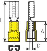 Vogt Verbindungstechnik 3914S Flachsteckhülse Steckbreite: 9.5 mm Steckdicke: 1.2 mm 180 ° Teilisol