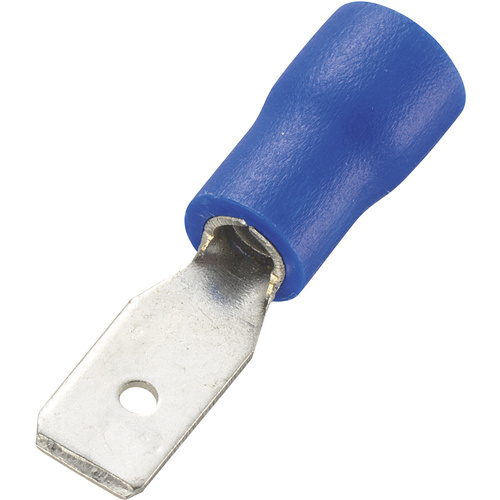 Components 737196 Blade terminal Connector width: 4.8 mm Connector thickness: 0.5 mm 180 ° Partially insulated Blue 100 pc(s)