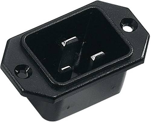 K & B 42R081121 Kaltgeräte-Steckverbinder 42R Serie (Netzsteckverbinder) 42R Stecker, Einbau vertik