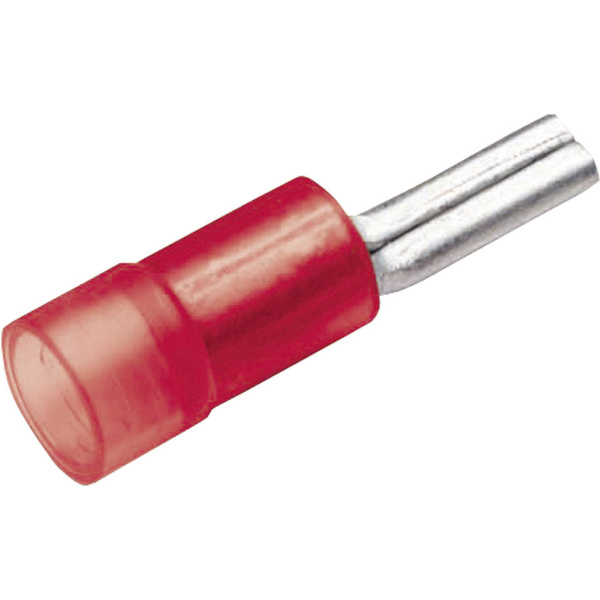 Cimco 180222 Stiftkabelschuh 0.50mm² 1mm² Teilisoliert Rot