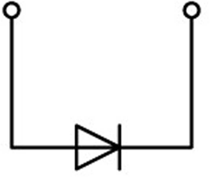 WAGO 2002-1211/1000-410 Diodenklemme 5.20mm Zugfeder Belegung: L Grau
