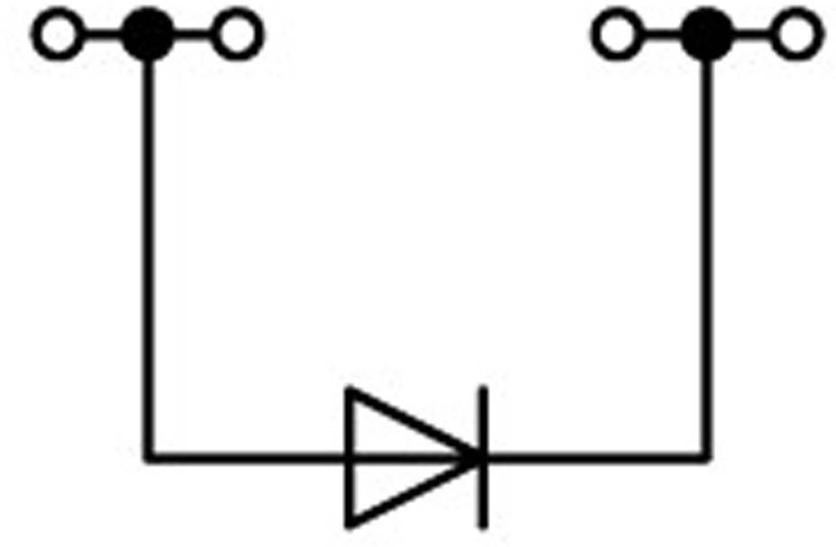 WAGO 2002-1411/1000-410 Diodenklemme 5.20mm Zugfeder Belegung: L Grau
