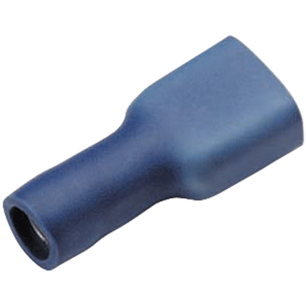 Cimco 180242 Flachsteckhülse Steckbreite: 6.3mm Steckdicke: 0.8mm 180° Vollisoliert Blau