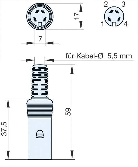 Hirschmann 930 150-517-1 DIN-Rundsteckverbinder Buchse, gerade Polzahl: 4 Grau 1 St.