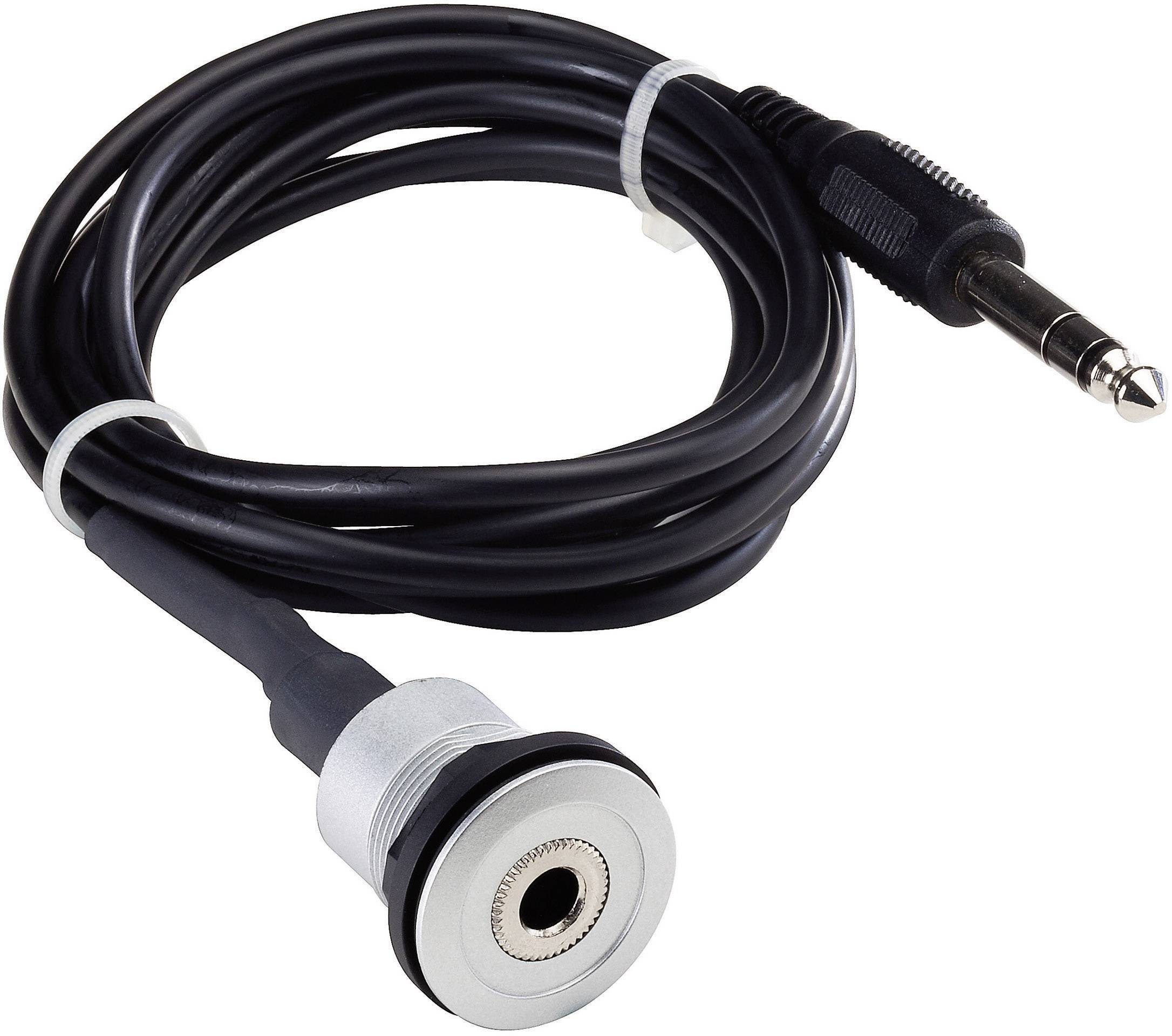 Schlegel RRJ_KL6.3_200CM Klinke Audio Anschlusskabel [1x Klinkenstecker 6.35mm - 1x Klinkenbuchse 6.35 mm] 2.00m Schwarz