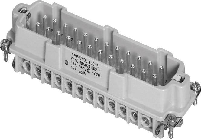 Amphenol C146 10A024 002 1-1 Stifteinsatz Heavy|mate® C146 Gesamtpolzahl 24 + PE 1 St.