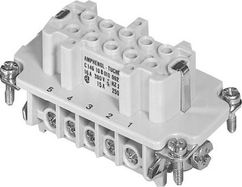 Amphenol C146 10B010 002 1-1 Buchseneinsatz Heavy|mate® C146 Gesamtpolzahl 10 + PE 1 St.