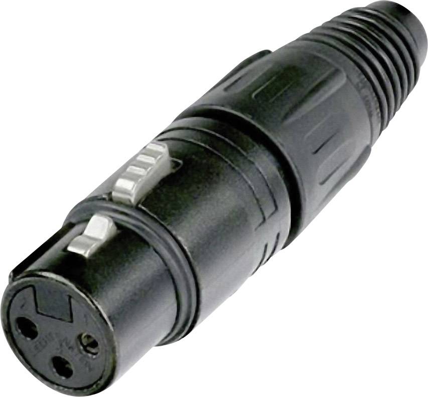 Neutrik NC3FX-BAG XLR-Steckverbinder Buchse, gerade Polzahl: 3 Schwarz 1 St.