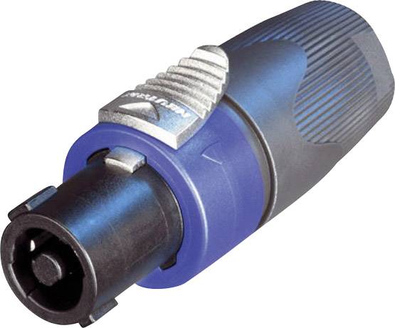 Neutrik NL4FX Lautsprecher-Steckverbinder Stecker, gerade Polzahl (num): 4 Schwarz, Silber, Blau 1