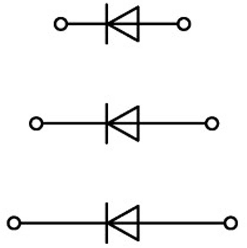 WAGO 2002-3212/1000-673 Dreistock-Diodenklemme 5.20mm Zugfeder Belegung: L Grau 1St.
