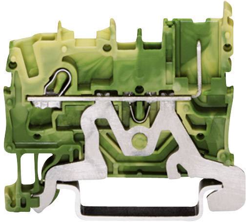 WAGO 2022-1207 Basisklemme 5.20 mm Zugfeder Belegung: PE Grün, Gelb