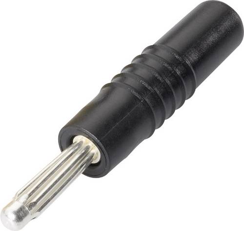 Schnepp S 4000 S Büschelstecker Stecker, gerade Stift-Ø: 4 mm Schwarz