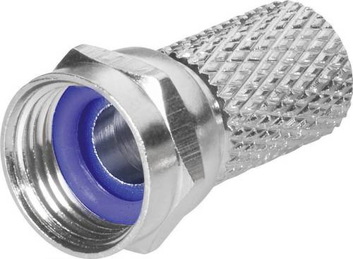 TRU COMPONENTS TC-2520039 F-Stecker Mit Gummidichtung Anschlüsse: F-Stecker Kabel-Durchmesser: 6.8