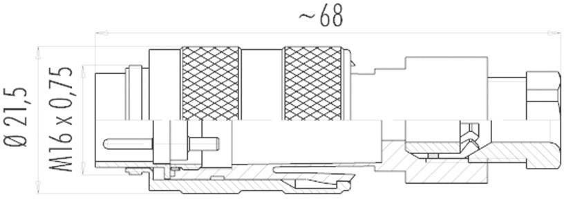 Binder 09-0125-25-07 Rundstecker Stecker, gerade Gesamtpolzahl: 7 Serie (Rundsteckverbinder): 723 1St.
