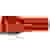 Klauke 8201V Flachsteckhülse Steckbreite: 2.8mm Steckdicke: 0.5mm 180° Vollisoliert Rot