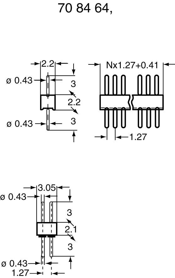 BKL Electronic Stiftleiste (Standard) Anzahl Reihen: 1 Polzahl je Reihe: 25 10120302