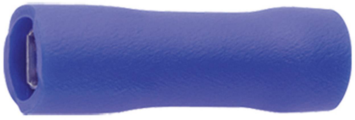 Klauke 730V Flachsteckhülse Steckbreite: 6.3 mm Steckdicke: 0.8 mm 180 ° Vollisoliert Blau 1 St.