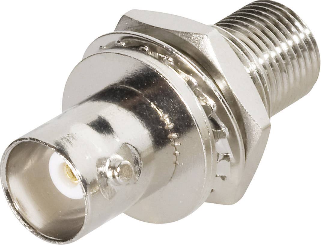 TRU Components 1579504 BNC-Durchführung BNC-Buchse - F-Buchse