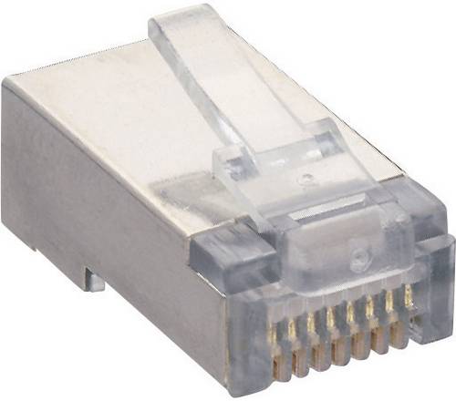 Lumberg P 129 S Modularstecker P 129 S Stecker, gerade Polzahl Sensoren 8P8C Transparent