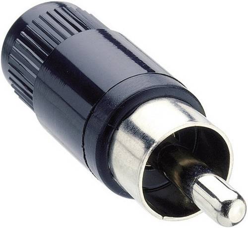 Lumberg STO 1-BK Cinch-Steckverbinder Stecker, gerade Polzahl: 2 Schwarz