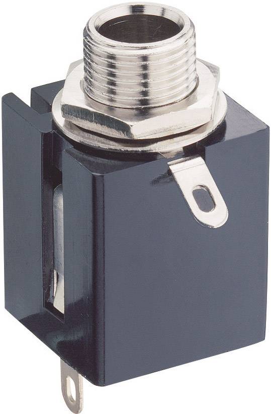 Lumberg KLBPS 3 Klinken-Steckverbinder 6.35mm Buchse, Einbau vertikal Polzahl: 3 Stereo Schwarz