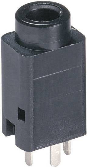 Lumberg 1502 01 Klinken-Steckverbinder 3.5 mm Buchse, Einbau vertikal Polzahl: 3 Stereo Schwarz 1 S