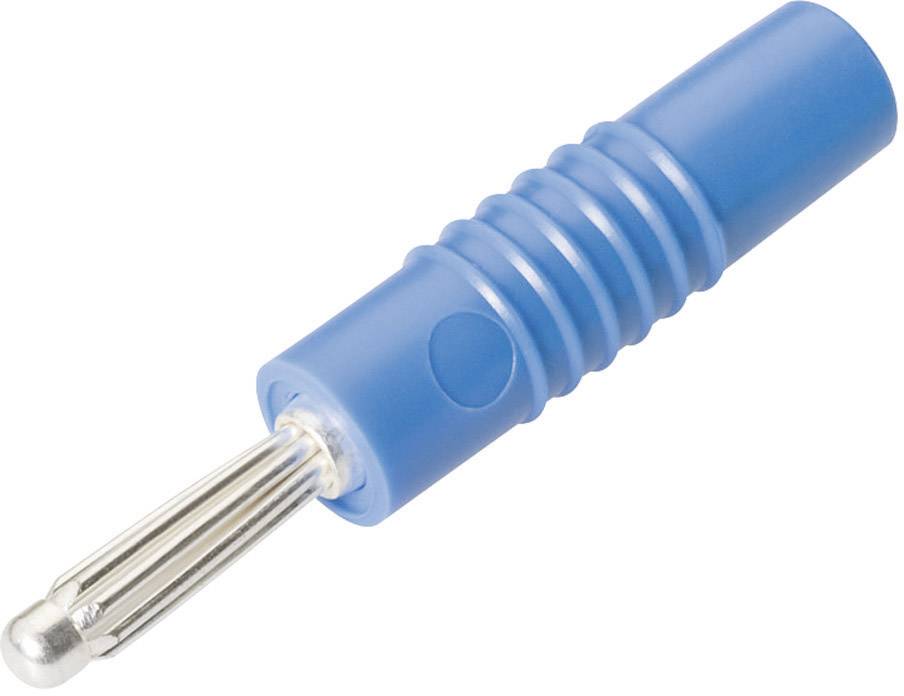 Schnepp S 4000 S Büschelstecker Stecker, gerade Stift-Ø: 4mm Blau