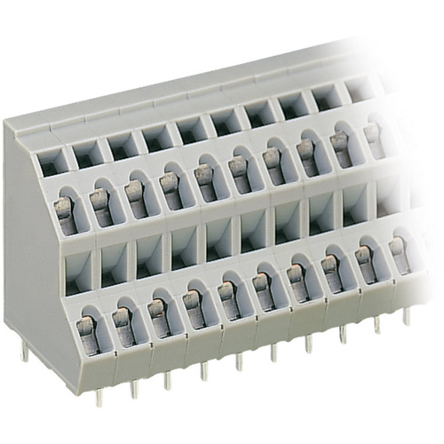 WAGO 736-104 2-tier terminal 2.50 mm² Number of pins 8 Grey