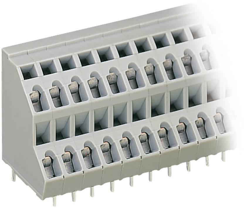 WAGO 736-112 Doppelstockklemme 2.50mm² Polzahl 24 Grau 1St.